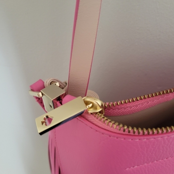 Kate Spade Foster Court Pepper Crossbody Bag Purse Hot Pink Tassels NWOT - Picture 6 of 10